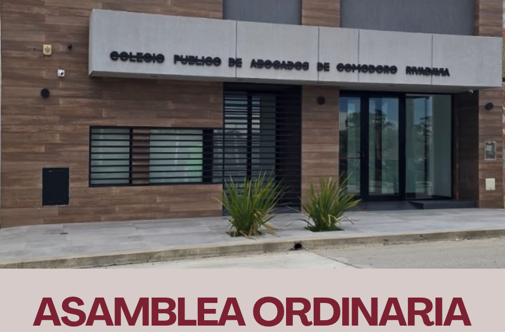 ASAMBLEA ORDINARIA: 30 DE OCTUBRE  DE 2026